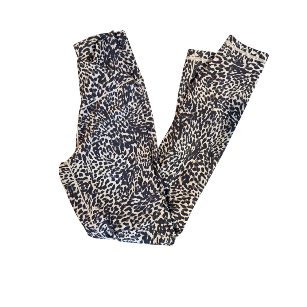 OFFLINE by Aerie Leggings S Tan Leopard Real Me High Rise Crossover 7/8 Legging